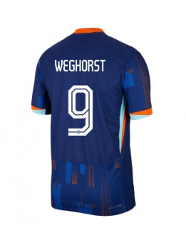 Niederlande Wout Weghorst #9 Auswärtstrikot EM 2024 Kurzarm